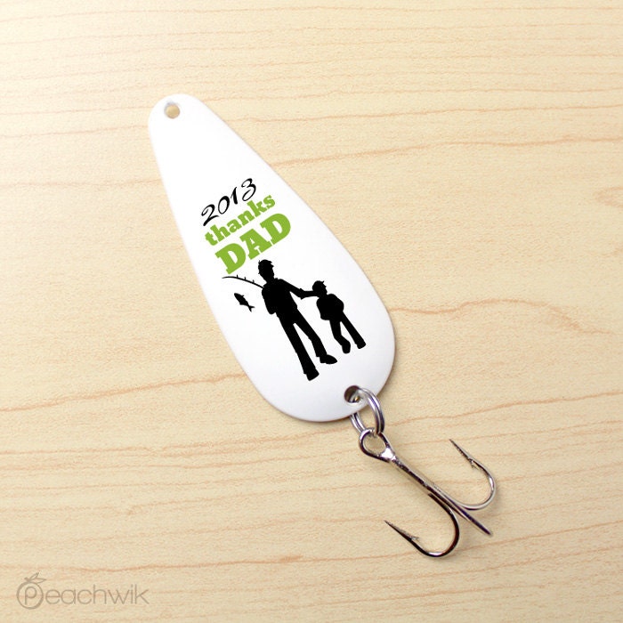 Father's Day Fishing Lure - Thanks Dad - Gift For Dad - Gone fishing - Outdoor Sport Gift - By Peachwik - FL16