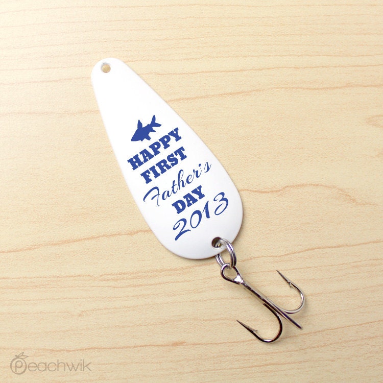 First Father's Day Fishing Lure - Happy First Father's Day for the fisherman - Gift For Dad - Gone fishing - By Peachwik - FL24