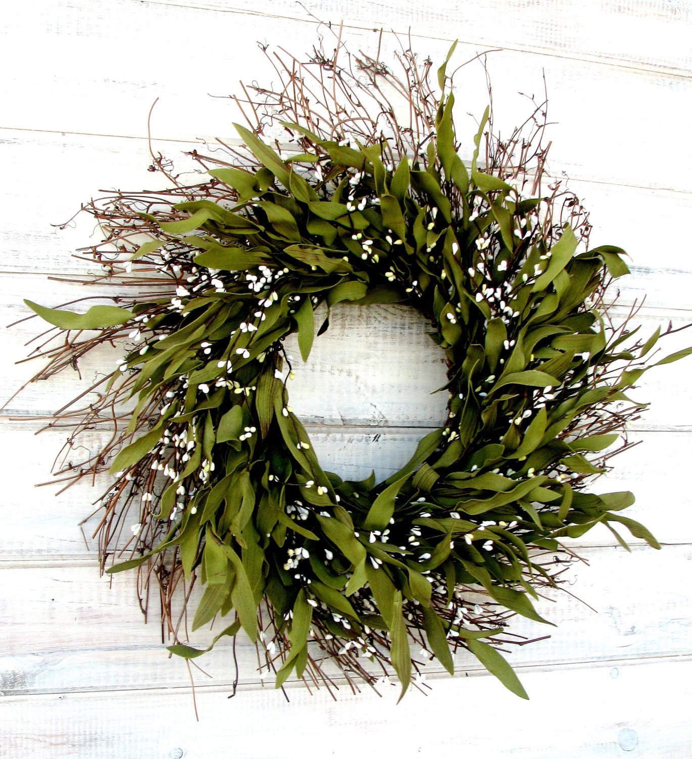 SCENTED EUCALYPTUS-Spring Door Wreath-Rustic Twig Wreath-Year Round Door Wreath-Rustic Wreath-Custom-Choose your Scent