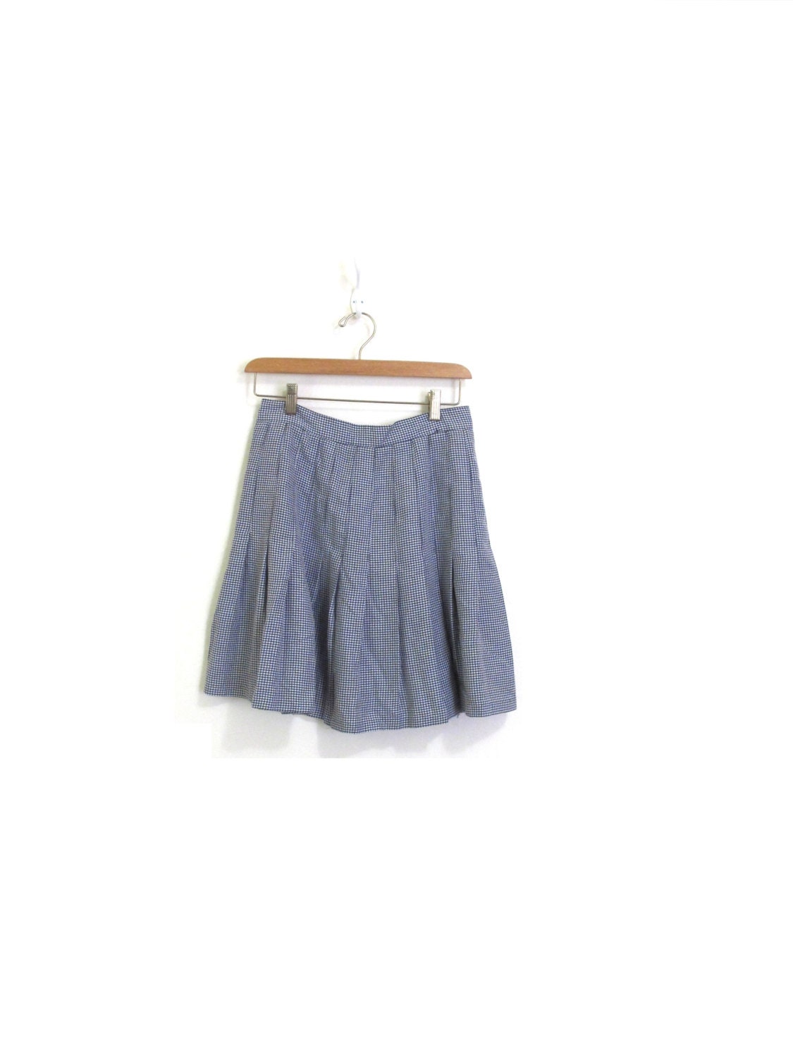 Vintage Black & White Pleated Tennis Skirt