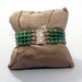 Four strand, slightly faceted Aventurine Bead bracelet