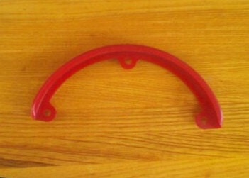 Vintage Nose Guard  for Skateboard Deck 1980s Era Old School Red  Urethane
