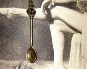 Spoon Necklace Crown Spoon Pendant Simple Charm Jewelry