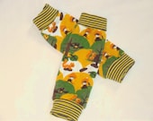 Forrest Gnomes little warm lining Knit Legwarmers for Babies and Kids Sz 3Mth to 3Years