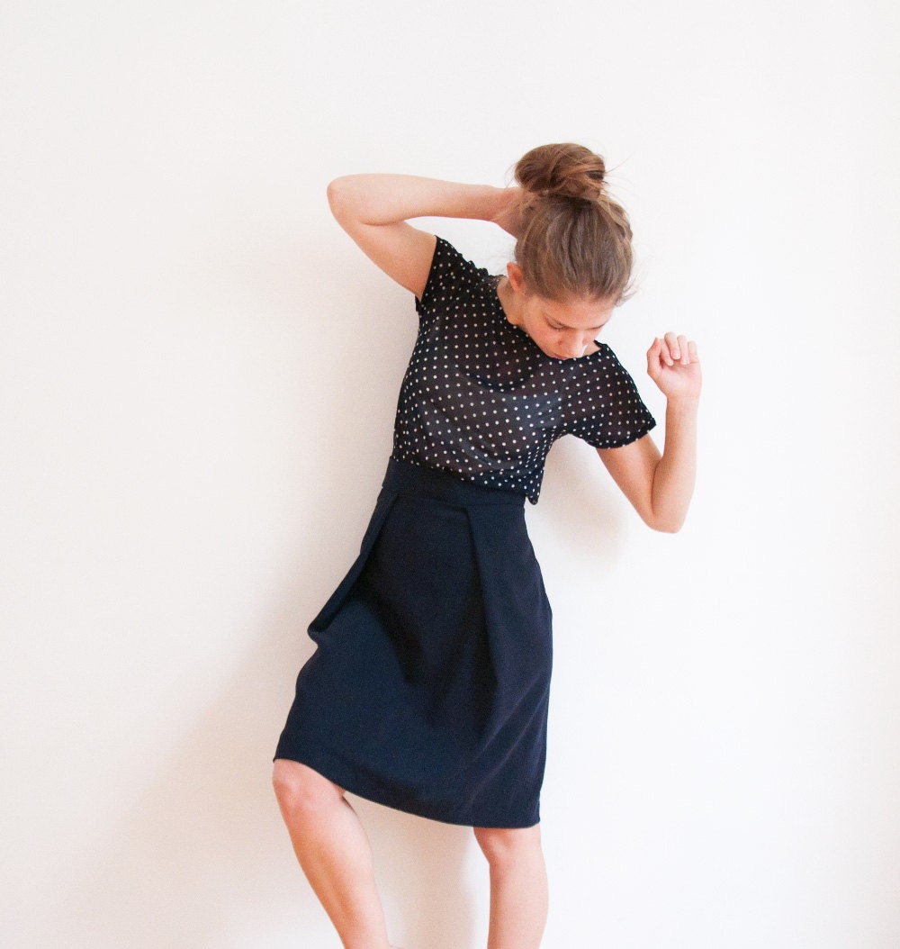 Women's Skirt - Wool skirt fully lined - Handmade Women's Clothing