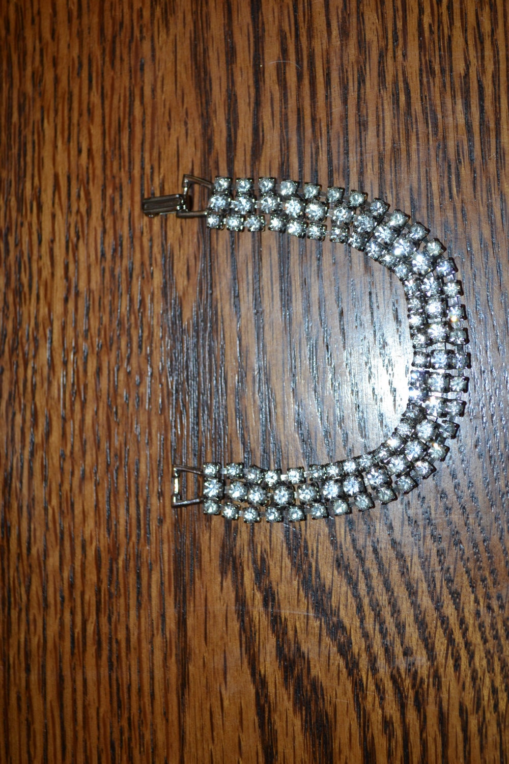 Triple Strand Rhinestone Bracelet