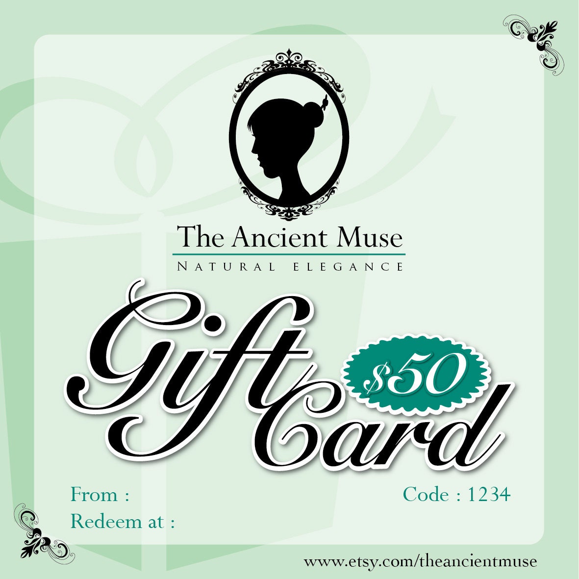 The Ancient Muse gift card