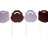 Duck Dynasty Beards - Beard on a stick props - Birthdays, Weddings, Parties - Set of 4 Photo Booth Props