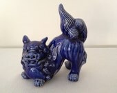 Cobalt Temple Lion