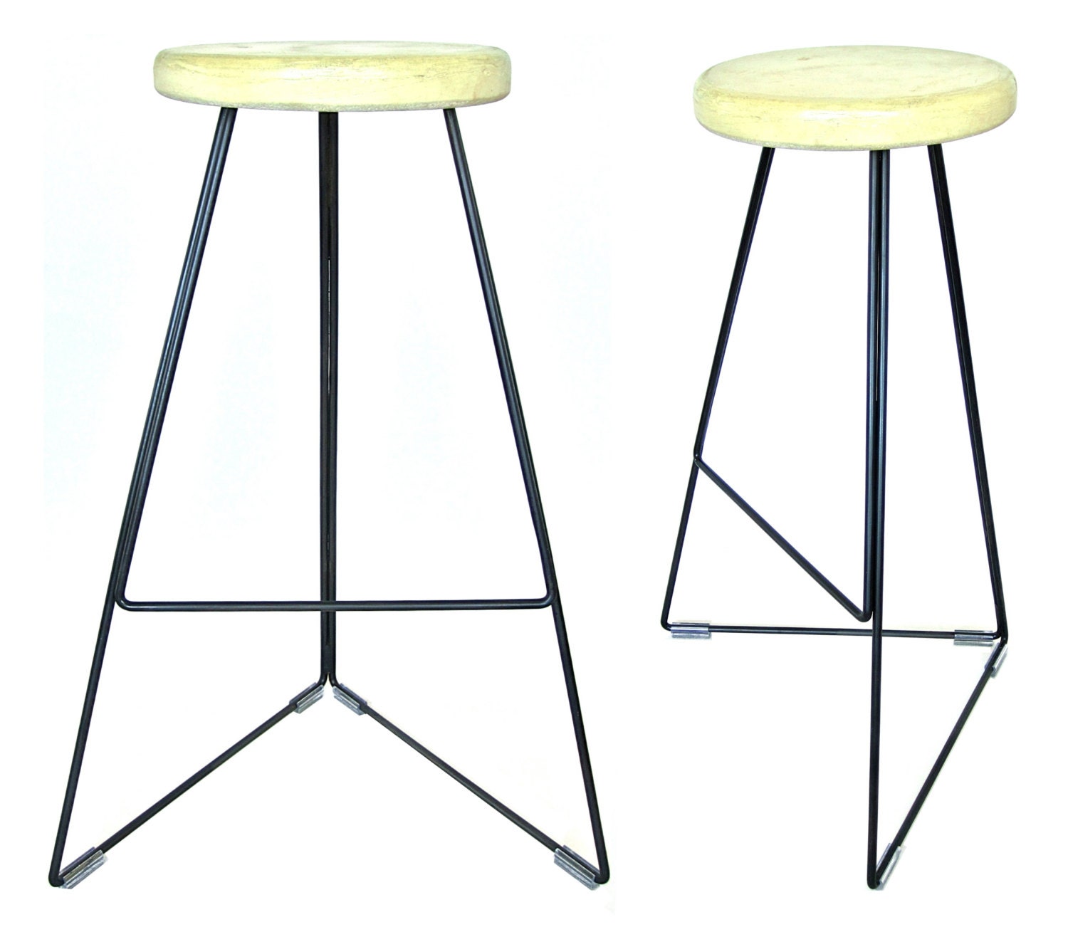 Industrial Concrete & Steel Coleman Bar Stool - STANDARD Style - Ready to Ship