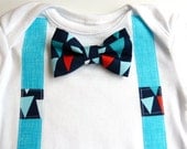 Baby Boy Bow Tie Fun Nautical Onesie Bodysuit