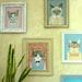 Framed Large Giclee of Cats In Clothes