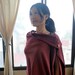 Organic Cotton and Hemp Poncho- Berry
