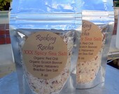 XXX HOT Sea Salt with Organic Habanero, Red Chili and Scotch Bonnet  3 oz -  Bloody Mary, Spicy Sea Salt - recipes, food, drinks, desserts