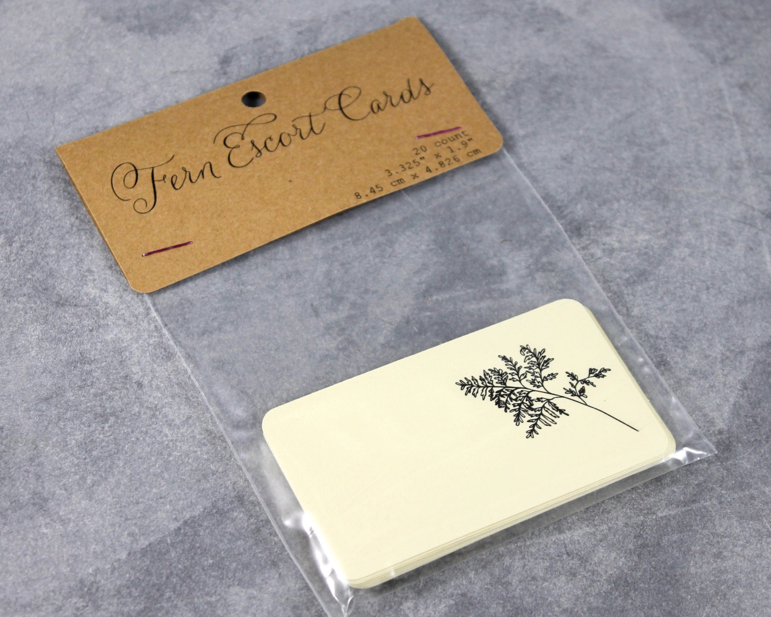 Fern Escort Cards Set of 20