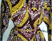 African chic madam peplum shirt / Jacket