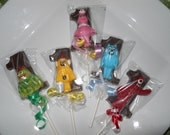 12 yo gabba gabba 1st Birthday Birthday Gourmet Chocolate Lollipops Gifts Party Favor Kids