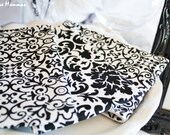 Designer Fabric Baby burp cloths - Damask