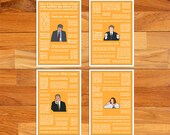 The Thick of It yellow collection alternative television posters - 12" x 18" (Made to order)
