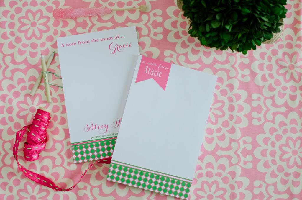 Personalized MOM NOTEPADS, A note from Mom - printed pads by Libby Lane Press