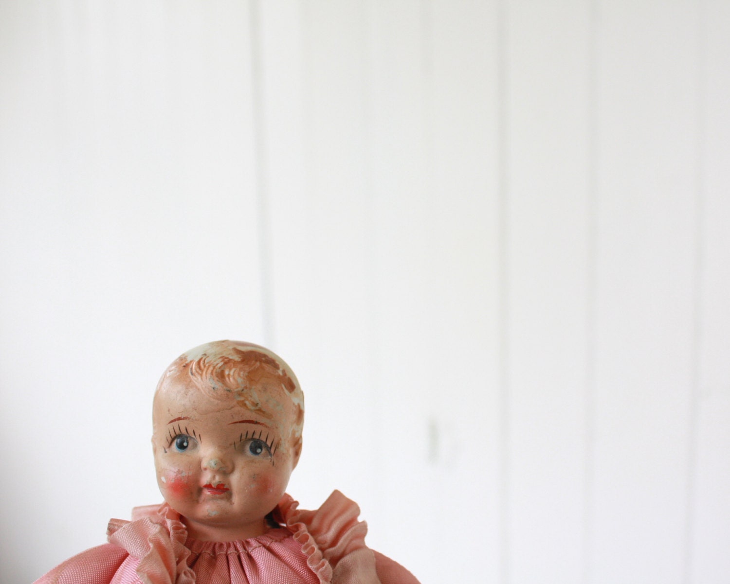 Vintage Pin Cushion Doll, Porcelain Doll, Vintage Doll, Baby Doll, Vintage Baby Doll, Vintage Sewing, Pink