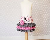 Girls Skirt, Children's Clothing, Kids Clothing, Party Skirt, Girls Boutique Skirt, Polka-dot Skirt, Pink Skirt, Animal Print Skirt
