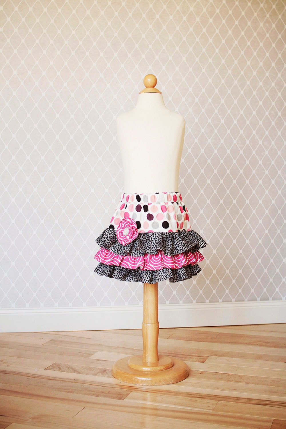 Girls Skirt, Children's Clothing, Kids Clothing, Party Skirt, Girls Boutique Skirt, Polka-dot Skirt, Pink Skirt, Animal Print Skirt