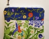 Hummingbird Purse with Eyelet Zipper