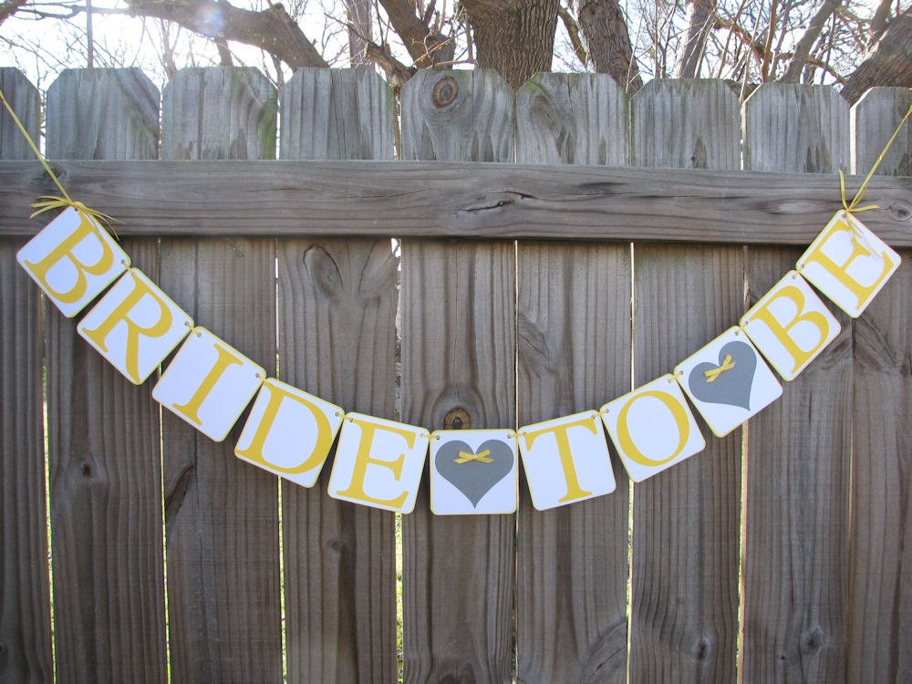 Bride To Be Banner-Customize-Engagement-Bridal Shower Banner-Bachelorette Party- Garland-Banner