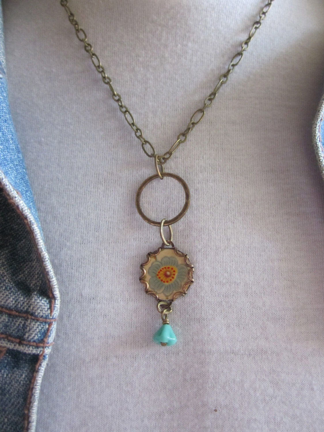 Tin Necklace "Diminutive" Tin for the Ten Year Anniversary