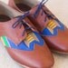 Leather and Kente brogues
