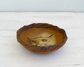 Rustic Stoneware Candy Bowl, Woodland Brown, Vintage wall plate, Cottage chic, Party Dish, Small Ceramic Bowl