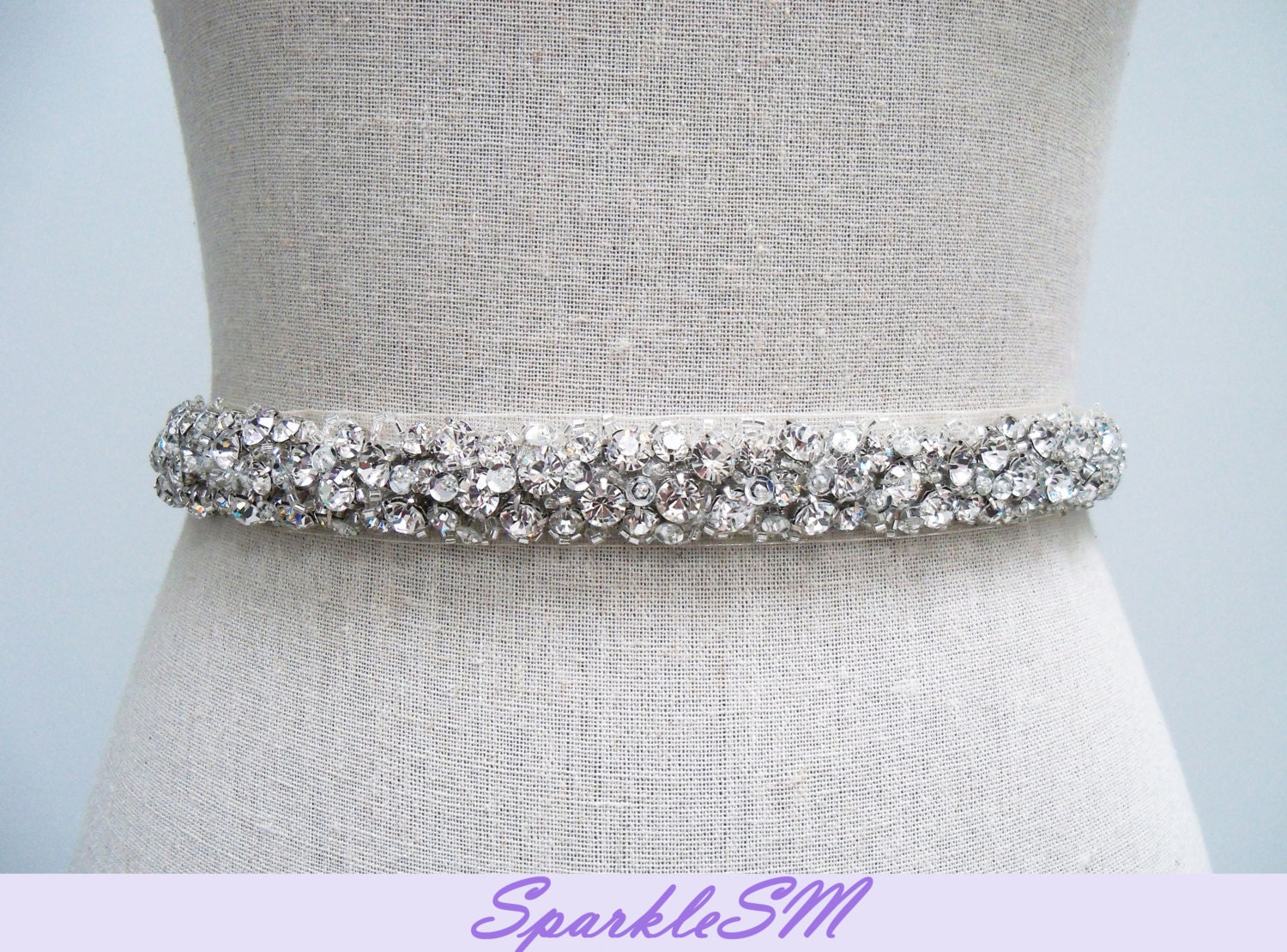 Bridal Sash Jeweled - Felicity