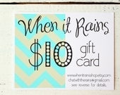 Custom Stationery Gift Certificate 10 dollar Gift Card Personalized Stationary Gift Certificate Invitationift Card Paper Goods Gift Card