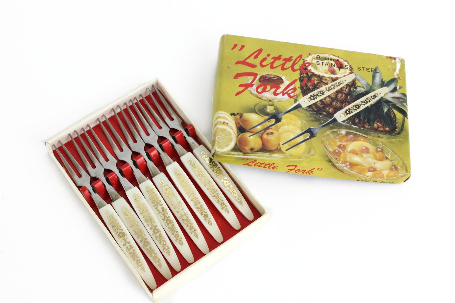 Little Stainless Forks Cocktail Appetizer Set 8