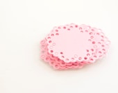 Pastel Pink Paper Doily Stickers Wedding Envelope Seals