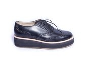 black oxford creepers shoes vegan or regular leather - FREE WORLDWIDE SHIPPING