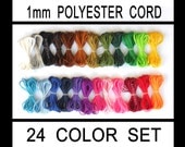 Bead Cord - 1mm Polyester - Great for Shamballa bracelets