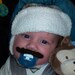 Crocheted mustache pacifier The Classic