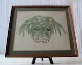 1970s Ebb Pate Signed Botanical Print - Boston Fern