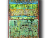 Art.. Painting..  Abstract.. Contemporary.. Original Painting..   Horse Whisperer  36"x24" Acrylic on Canvas fine art...