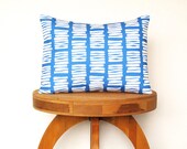 Modern Decorative Pillow cover in Marine Blue - custom pillow sizes and colors