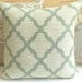 Decorative throw pillow cover, blue green morrocan pillow
