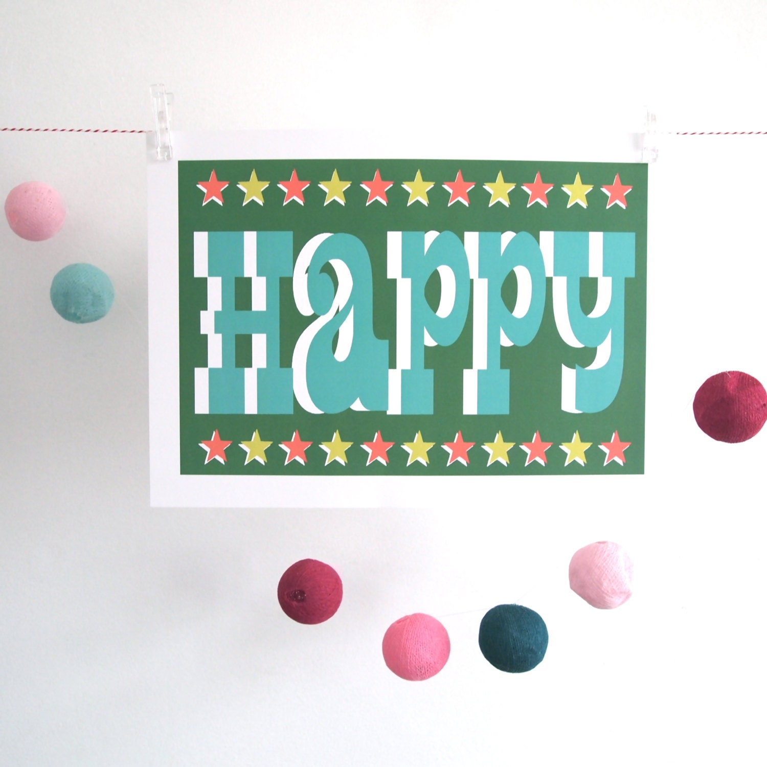 Happy A3 print