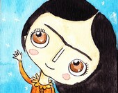 ACEO Frida Original Painting Watercolor