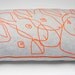 Big Neon Rabbit Pillow, 60x40 cm.