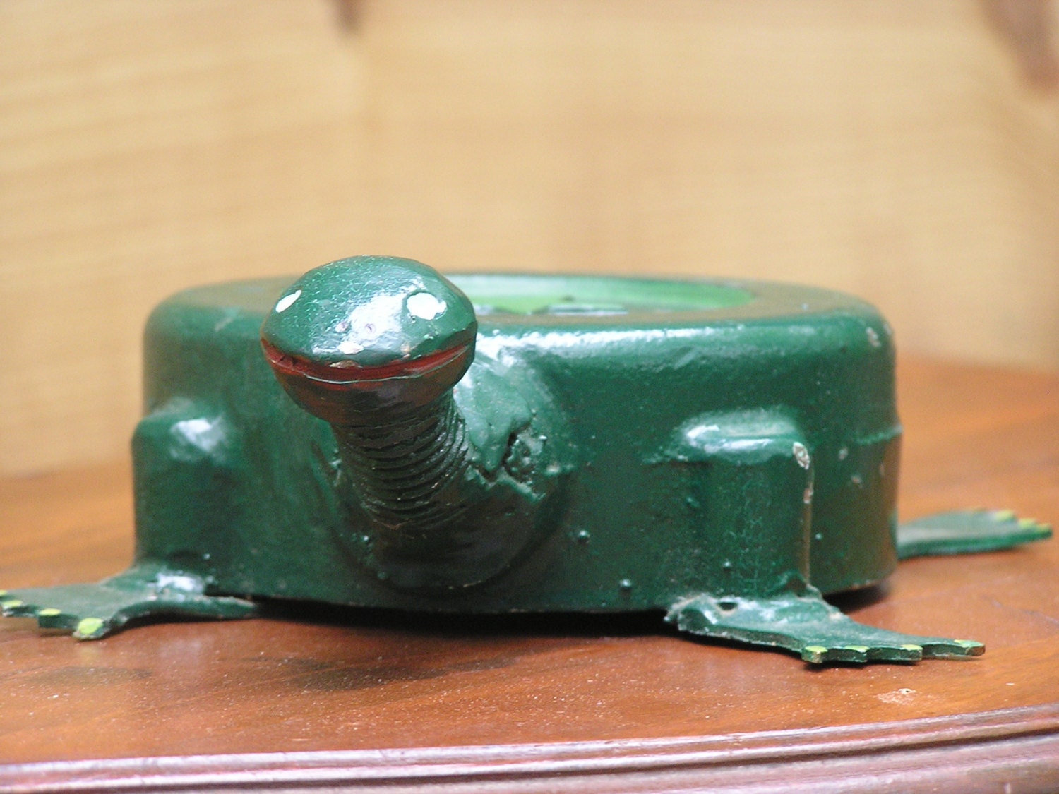 Reclaimed Metal Garden Art Turtle- Terra Green