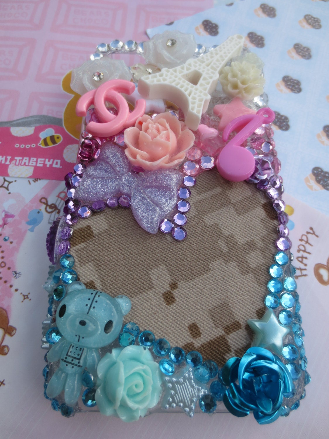 SALE SALE-- iPhone 4/4s decoden case- USMC white, pink, lavender, teal
