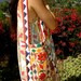 Vintage Hand Embroidered Gypsy Bag  Indian Cotton Carry All