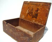 Vintage Wooden Soap Box - Home Decor - Merchandise Display - Photo Prop